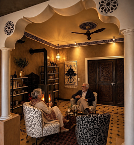 Reading area, signed 