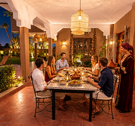 Outdoor dining table