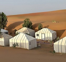 Camping in the dunes