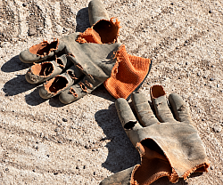 The wear and tear on the gloves speaks for itself.